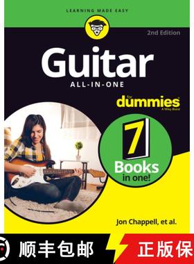 【3-4周达】Guitar All-In-One For Dummies: Book + Online Video And Audio Instruction, 2Nd Edition [Wil... [9781119731412]
