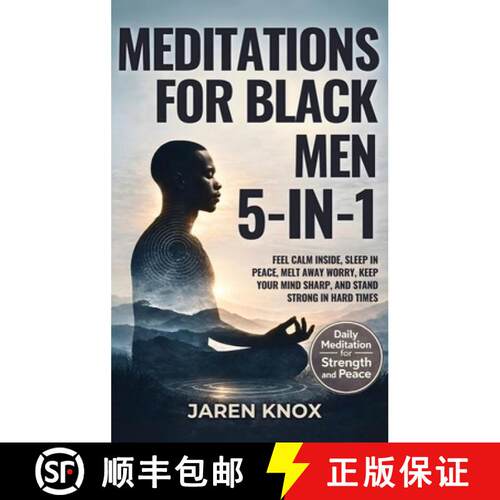 【3-4周达】精装 Meditations for Black Men 5-in-1: Feel Calm Inside, Sleep in Peace, Melt Away Worry, ... [9781968553869]