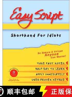 【3-4周达】Easyscript 3 -- Advanced User / Instructor's Course (130 Wpm): How to Take Fast & Legible ... [9781893726055]