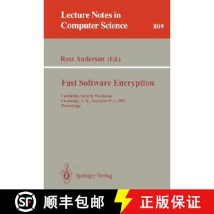 Cambridge Encryption Security Dece... Fast U.K. 4周达 9783540581086 Software Workshop Proceedings