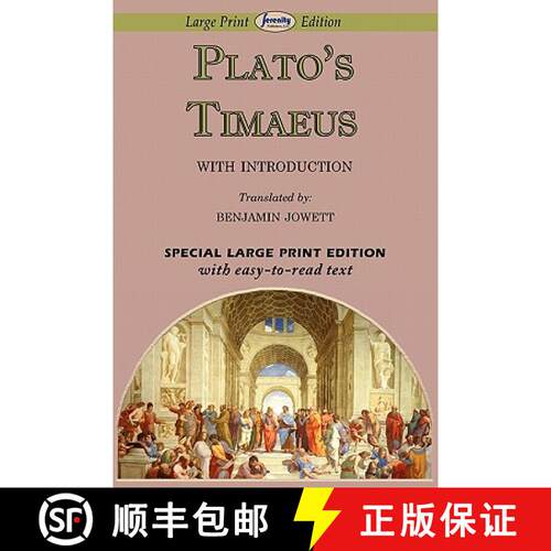 【3-4周达】Timaeus (Large Print Edition) [9781604508482]