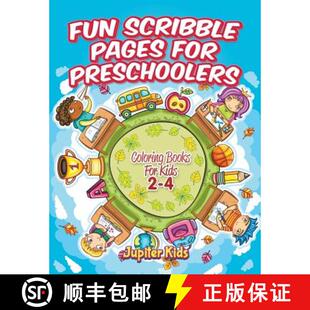 【3-4周达】Fun Scribble Pages for Preschoolers: Coloring Books For Kids 2-4 [9781683052180]