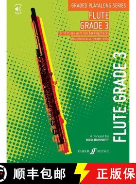 【3-4周达】Graded Playalong Series: Flute Grade 3 [9780571542604]