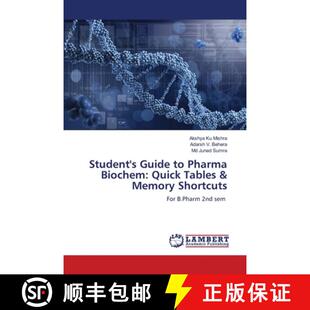 【3-4周达】Student's Guide to Pharma Biochem: Quick Tables & Memory Shortcuts [9783659834592]