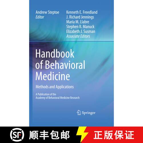 【3-4周达】精装 Handbook of Behavioral Medicine: Methods and Applications [9780387094878]