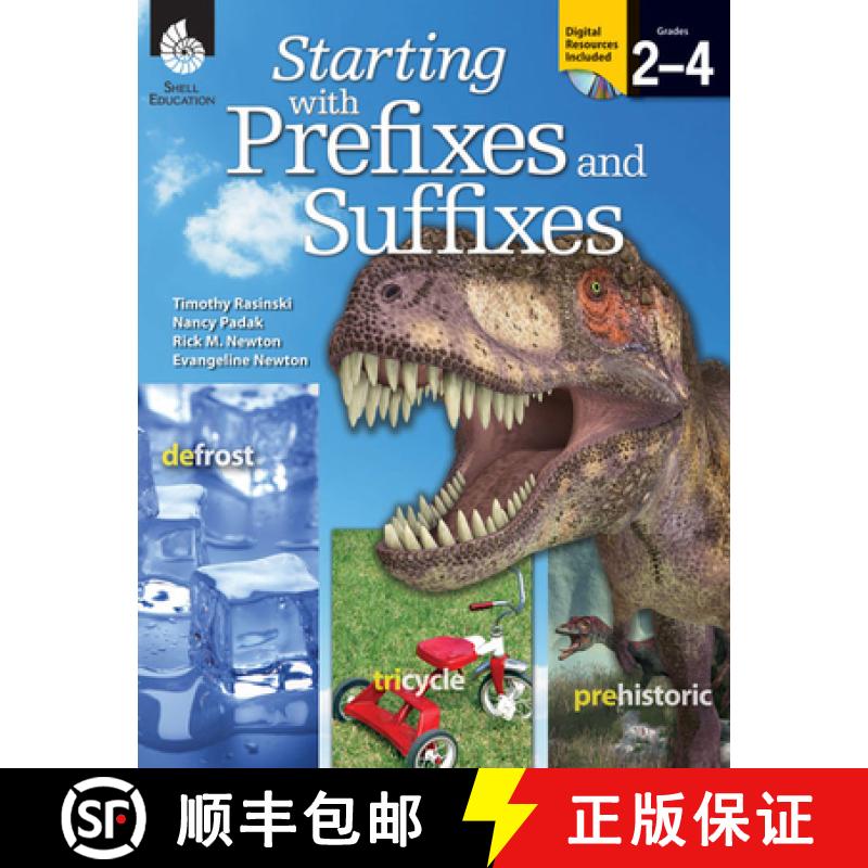 【3-4周达】Starting with Prefixes and Suffixes, Grades 2-4 [with Cdrom] [With CDROM] [9781425811037]