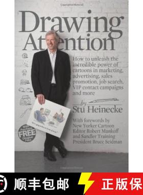 【3-4周达】Drawing Attention: How to unleash the incredible power of cartoons in marketing, advertisi... [9780615472515]