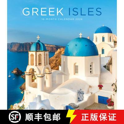 【3-4周达】2026 Greek Isles Mini Wall Calendar Multi-Lingual [9781529849738]