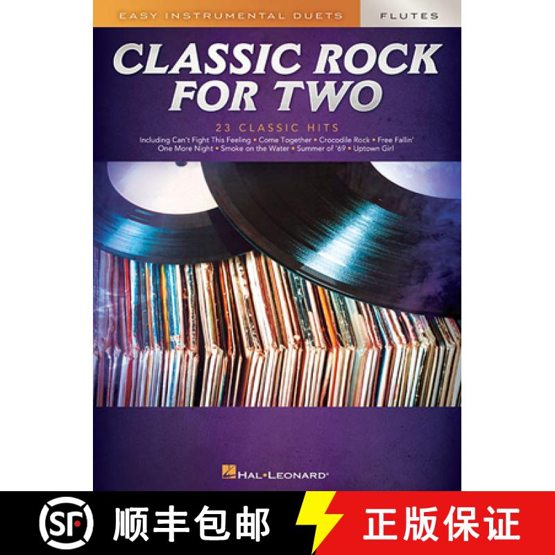【3-4周达】Classic Rock for Two Flutes: Easy Instrumental Duets [9781540065407]