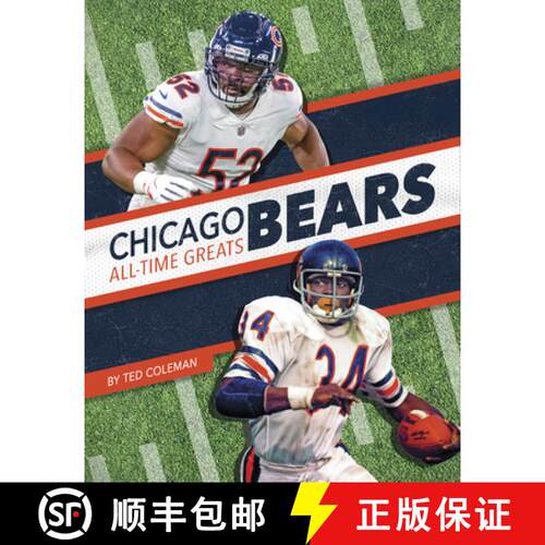 【3-4周达】精装 Chicago Bears All-Time Greats [9781634943536]