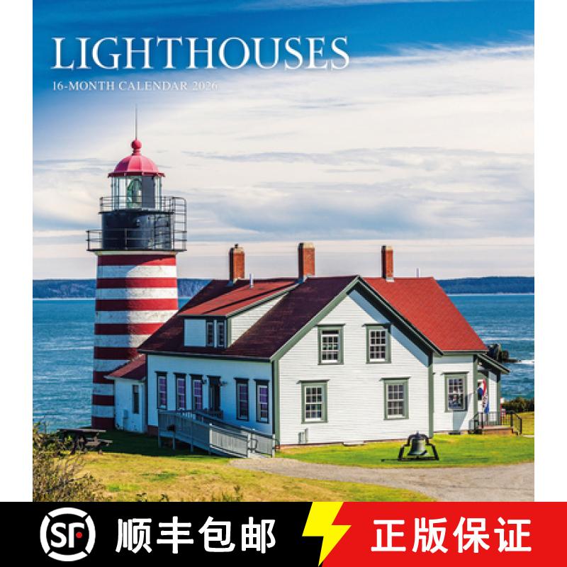【3-4周达】Lighthouses Square Wall Sunday Start Cal [9781529897395]