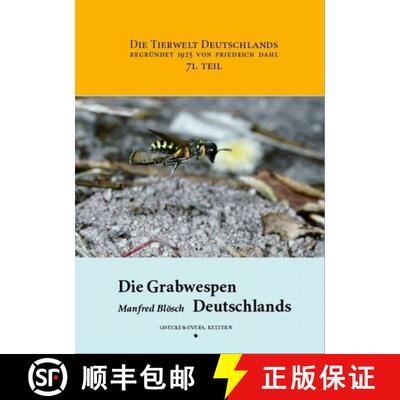 预订 精装 Die Grabwespen Deutschlands [9783931374266]