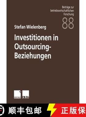 【3-4周达】Investitionen in Outsourcing-Beziehungen [9783824490103]