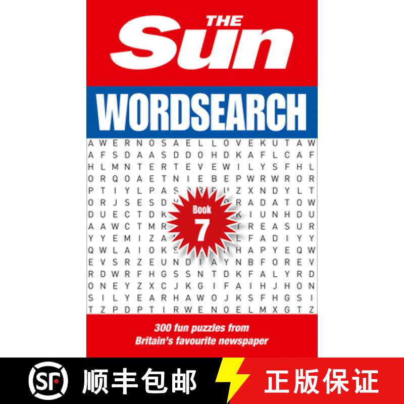 【3-4周达】The Sun Puzzle Books - The Sun Wordsearch Book 7: 300 Fun Puzzles from Britain's Favourite... [9780008404291]