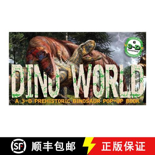 【3-4周达】精装 Dino World: A 3-D Prehistoric Dinosaur Pop-Up [9781646430024]