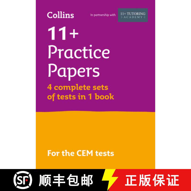 【3-4周达】11+ Verbal Reasoning, Non-Verbal Reasoning & Maths Practice Papers (Bumper Book with 4 set... [9781844198436]