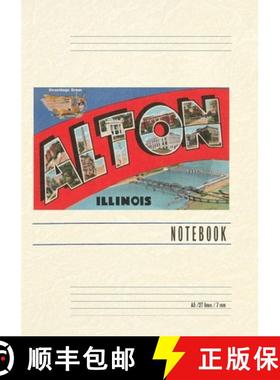预订 Vintage Lined Notebook Greetings from Alton, Illinois [9798385414673]