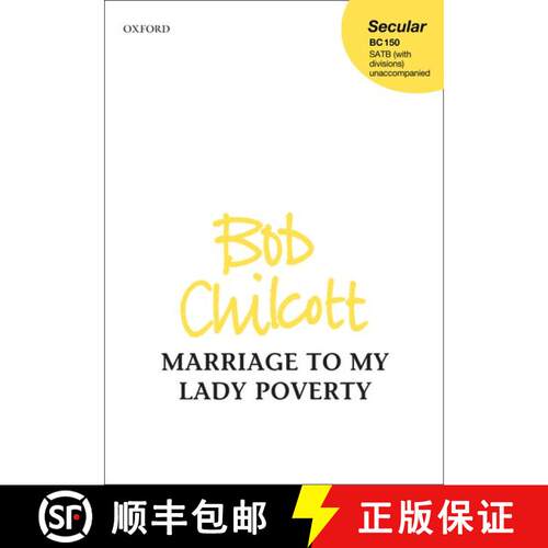 【3-4周达】Marriage to My Lady Poverty: Vocal score (Vocal score) [9780193389649]