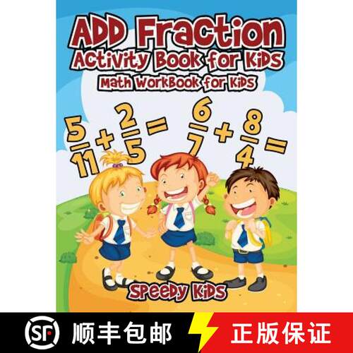 【3-4周达】Add Fraction Activity Book for Kids : Math Workbook for Kids [9781541933477]