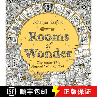 【3-4周达】Rooms of Wonder: Step Inside This Magical Coloring Book [9780143136958]