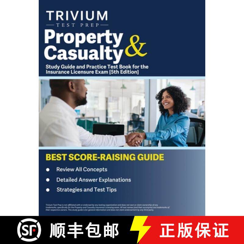 【3-4周达】Property and Casualty Study Guide and Practice Test Book for the Insurance Licensure Exam ... [9781637985106]
