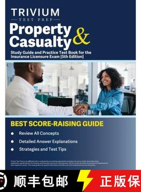 【3-4周达】Property and Casualty Study Guide and Practice Test Book for the Insurance Licensure Exam ... [9781637985106]