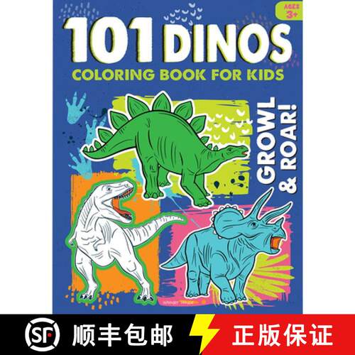 【3-4周达】101 Dino Coloring Book for Kids [9789362146519]