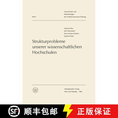 【3-4周达】Strukturprobleme unserer wissenschaftlichen Hochschulen [9783663008217]