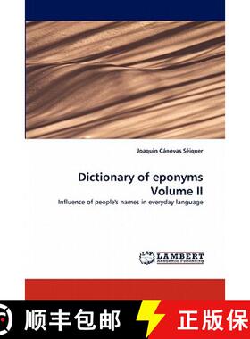 预订 Dictionary of Eponyms Volume II [9783844309485]