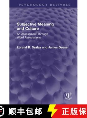 【3-4周达】Subjective Meaning and Culture: An Assessment Through Word Associations [9781032746425]