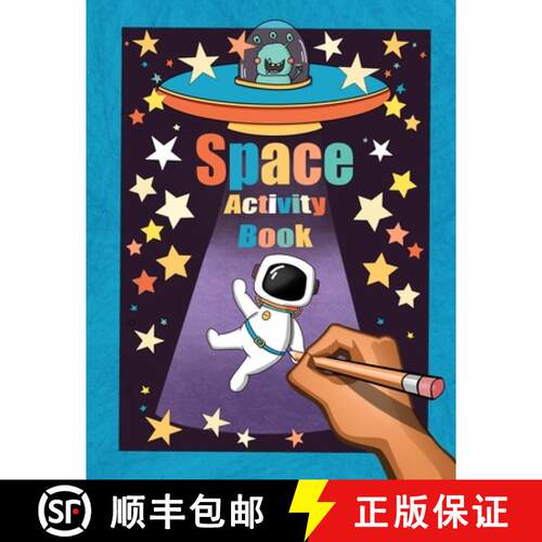 【3-4周达】Space Activity Book: Cosmic Adventurer's Quest: Word Searches, Drawing Guides, Colouring P... [9780648590781]