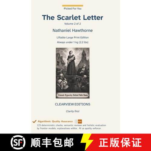 【3-4周达】精装 The Scarlet Letter - Volume 2 of 2 [9798259516168]