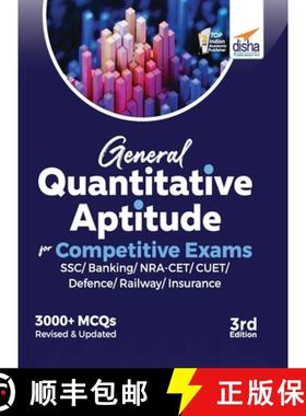 【3-4周达】General Quantitative Aptitude for Competitive Exams - SSC/ Banking/ NRA CET/ CUET/ Defence... [9789355640253]