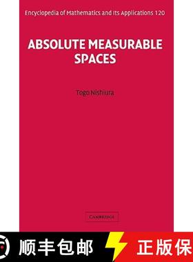 【3-4周达】Absolute Measurable Spaces: - Absolute Measurable Spaces [9780521875561]