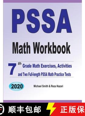 【3-4周达】PSSA Math Workbook: 7th Grade Math Exercises, Activities, and Two Full-Length PSSA Math Pr... [9781646126361]