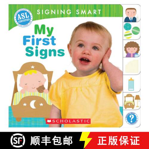 【3-4周达】精装 Signing Smart: My First Signs [9780545109246]