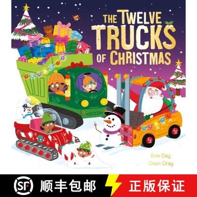 【3-4周达】The Twelve Trucks of Christmas : A vehicle-filled singalong festive gift [9781408372074]