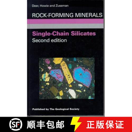 预订 精装 Rock-Forming Minerals, Volume 2A: Single-Chain Silicates (Edition: 2) [9781897799857]