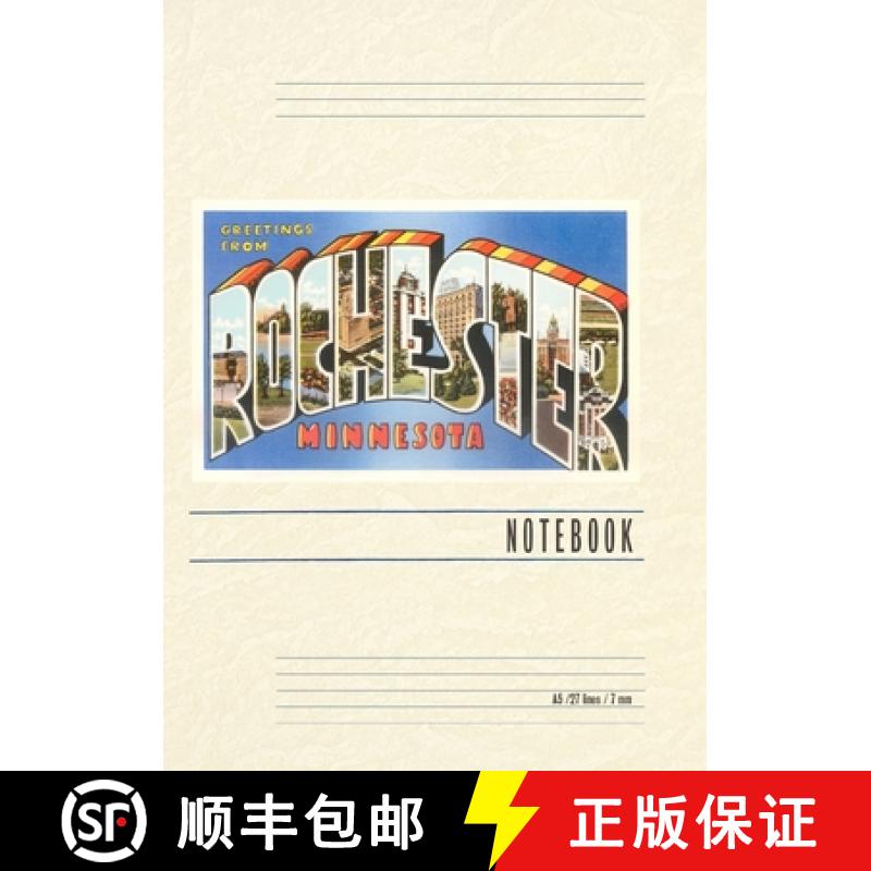 【3-4周达】Vintage Lined Notebook Greetings from Rochester [9798385426829]