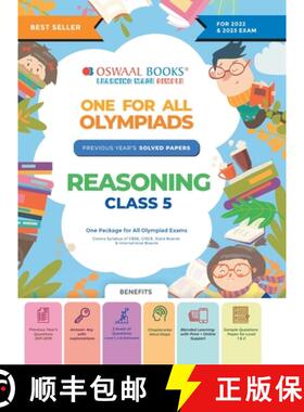 【3-4周达】Oswaal One For All Olympiad Previous Years' Solved Papers, Class-5 Reasoning Book (For 202... [9789354234514]