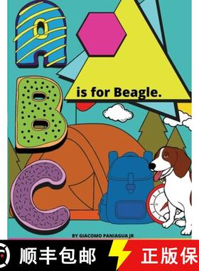 【3-4周达】B Is For Beagle.: Color while you learn [9781300322603]