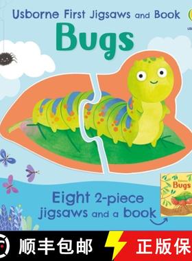 【3-4周达】Usborne First Jigsaws And Book: Bugs [9781836052487]