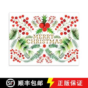 Embellished Large Holiday Notecards Berry 9780735346956 Botanical