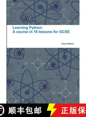 【3-4周达】Learning Python: A course in 16 lessons for GCSE [9781326997311]