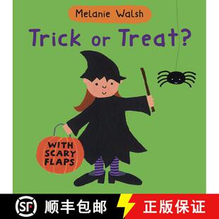 【3-4周达】Trick Or Treat?: (An Interactive Lift-the-Flap Halloween Board Book for Toddlers, Preschoo... [9780763642952]