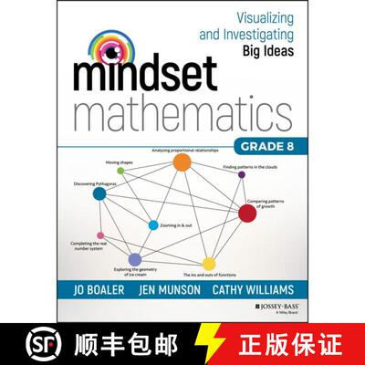 【3-4周达】Mindset Mathematics - Visualizing And Investigating Big Ideas, Grade 8 [Wiley教育学] [9781119358749]