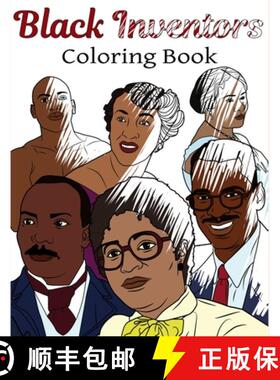 【3-4周达】Black Inventors Coloring Book: Adult Colouring Fun, Black History, Stress Relief Relaxatio... [9781912675302]