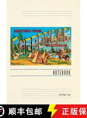 预订 Vintage Lined Notebook Greetings from Sheboygan, Wisconsin [9798385454624]