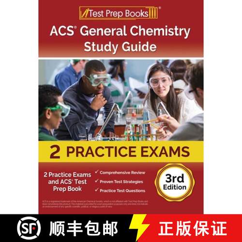【3-4周达】ACS General Chemistry Study Guide: 2 Practice Exams and ACS Test Prep Book [3rd Edition] [9781637759226]