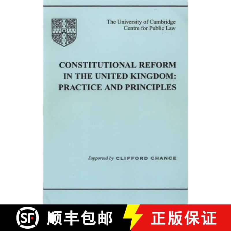 【3-4周达】Constitutional Reform in the United Kingdom: Principles and Practice [9781901362848]